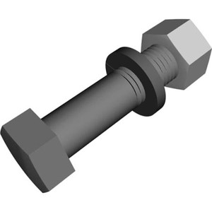 COMMSCOPE Galvanized Bolt Kit, Grade 5, 3/8 in x 2 in .